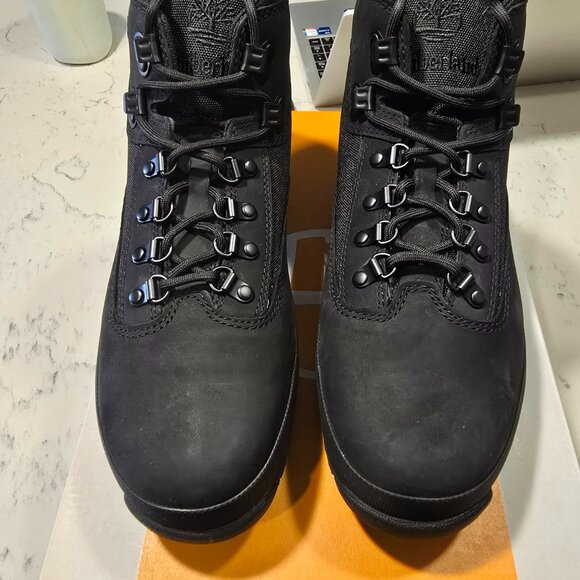 Timberland Euro Hiker Lace-up Boot - Black Nubuck, Size 10 NEW - Picture 3 of 6